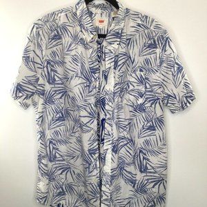 Men's Levi's Palm Print Cotton Shirt XL  | 240463